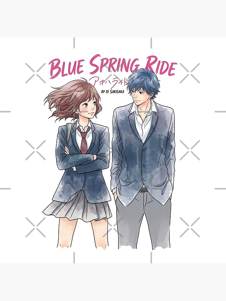 Futaba And Kou Ao Haru Ride Art Throw Pillow - Image 2