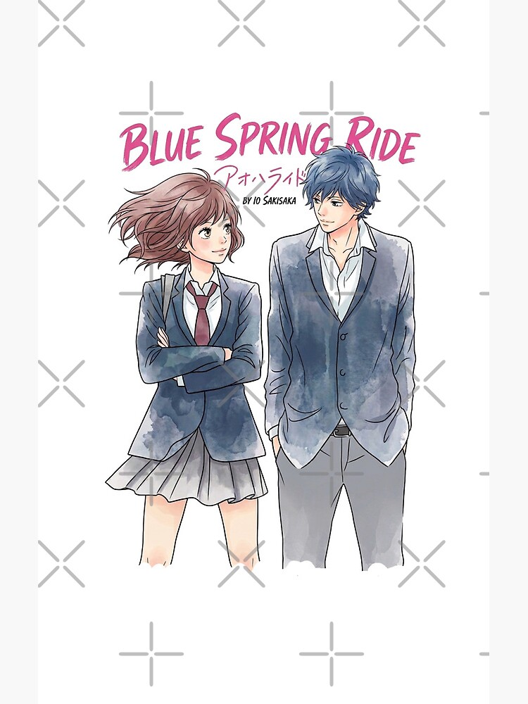 Futaba And Kou Ao Haru Ride Art Shower Curtain - Image 2