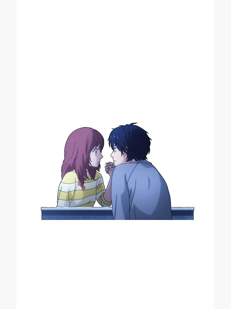 Blue Spring Ride Kou And Futaba Shower Curtain - Image 2