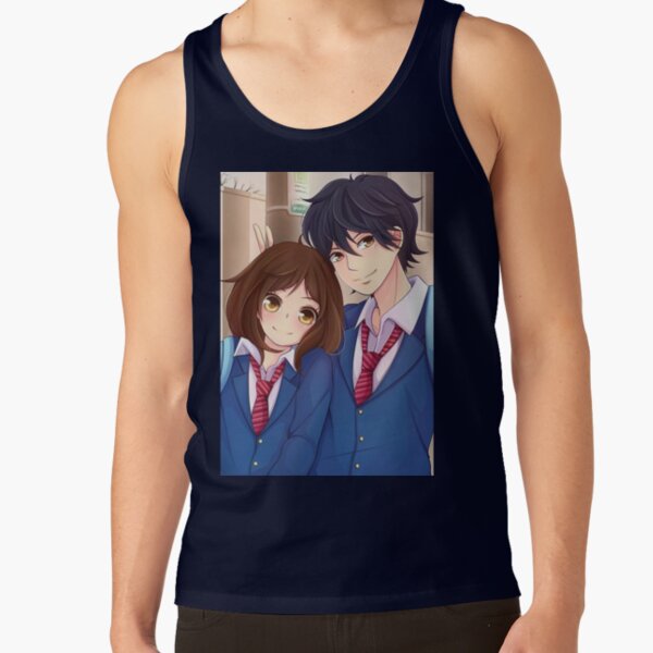 Best Selling Ao Haru Ride Blue Spring Ride Couple Tank Top - Image 5