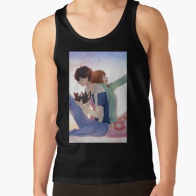 Ao Haru Ride Blue Spring Ride With Cat Tank Top
