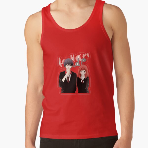 Anime Ao Haru Ride Blue Spring Ride Futaba And Kou Tank Top - Image 4