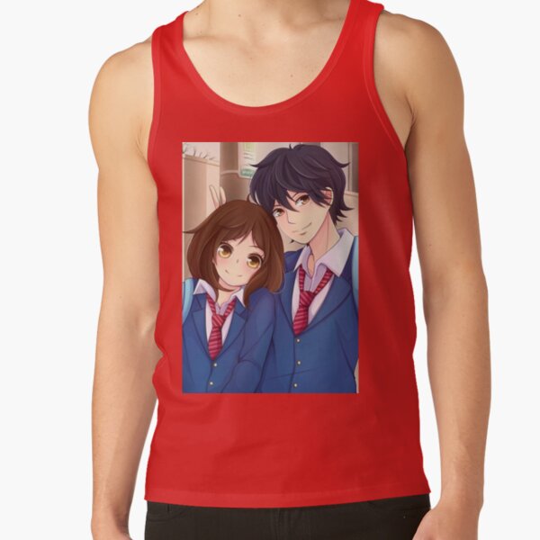 Best Selling Ao Haru Ride Blue Spring Ride Couple Tank Top - Image 4