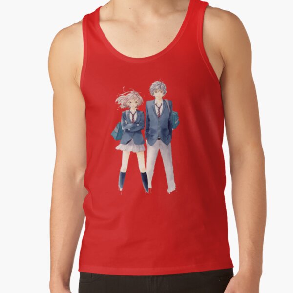 Ao Haru Ride Kou Mabuchi And Futuba Yoshioka Tank Top - Image 4