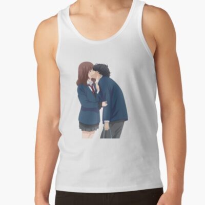 Ao Haru Ride Blue Spring Ride Futaba And Kou Kiss Tank Top