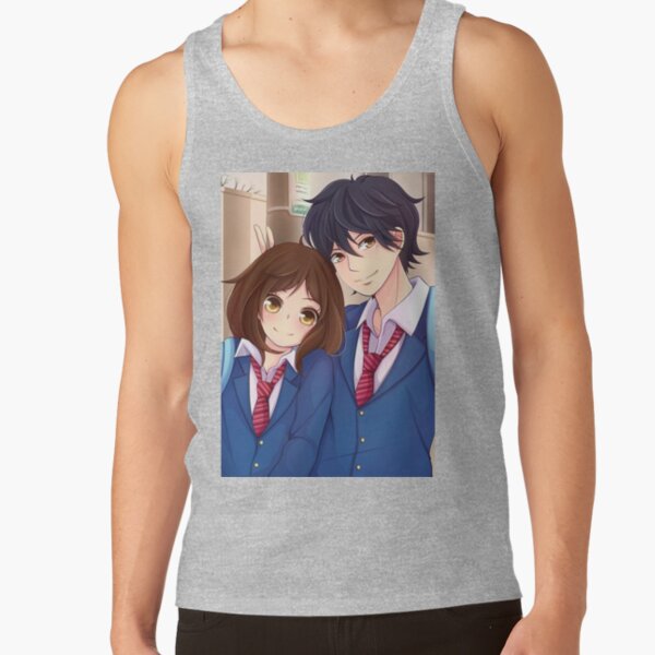 Best Selling Ao Haru Ride Blue Spring Ride Couple Tank Top - Image 3