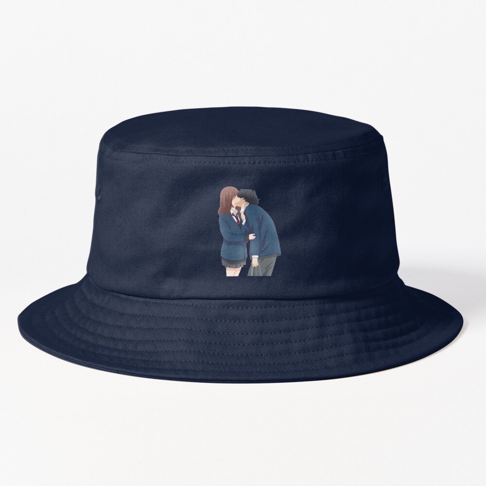 Ao Haru Ride Futaba And Kou Kiss Bucket Hat