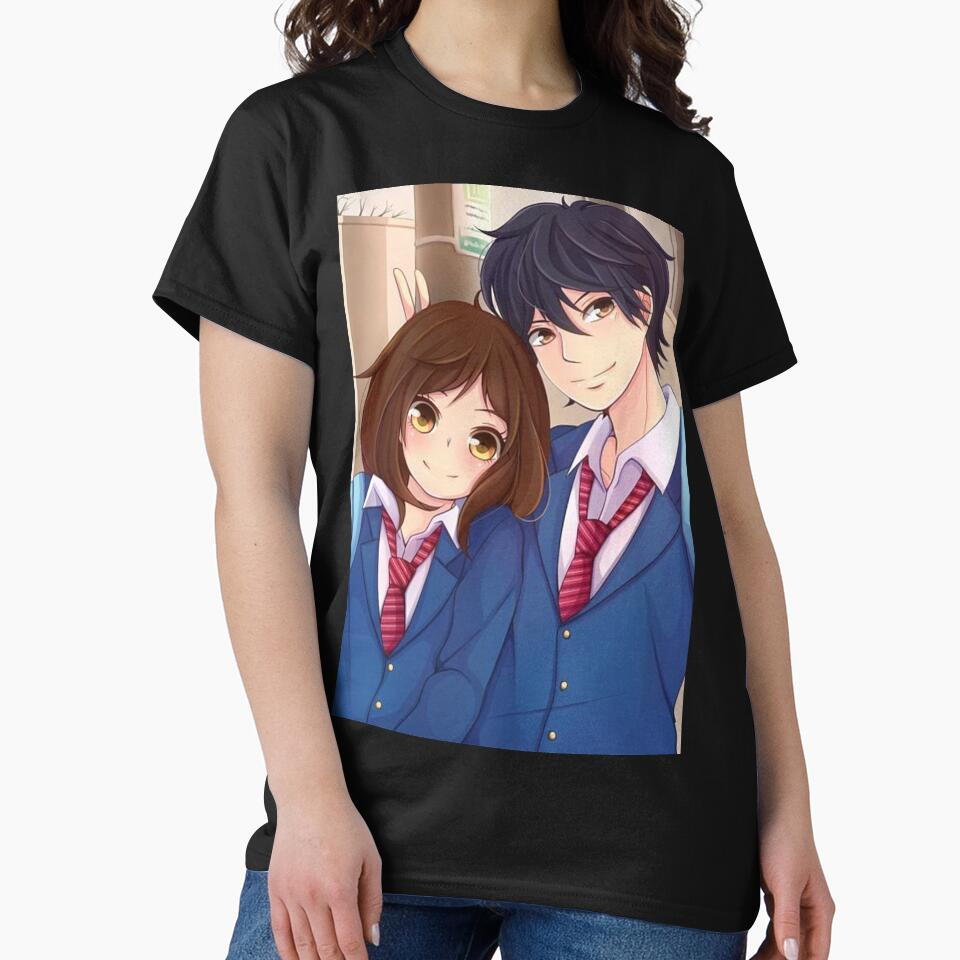 Best Selling Ao Haru Ride Blue Spring Ride Couple T-shirt - Image 2