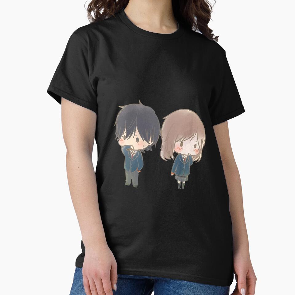 Ao Haru Ride Blue Spring Ride Chibi Romantic T-shirt - Image 2