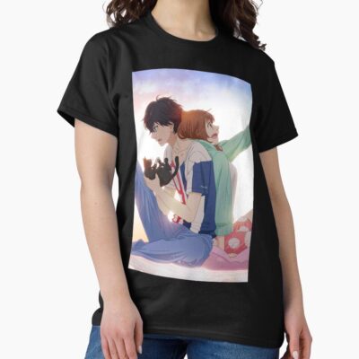 Ao Haru Ride Blue Spring Ride With Cat T-shirt
