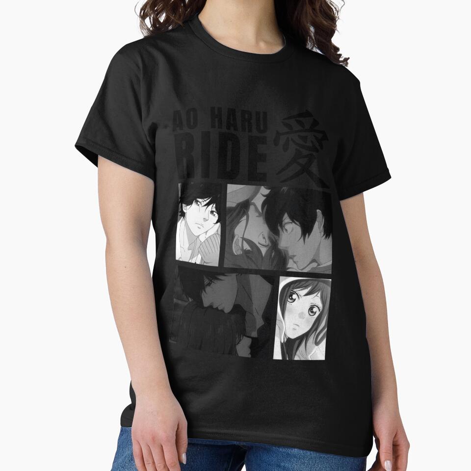 Ao Haru Rida Mabuchi Kou And Futaba Yoshioka T-shirt - Image 2