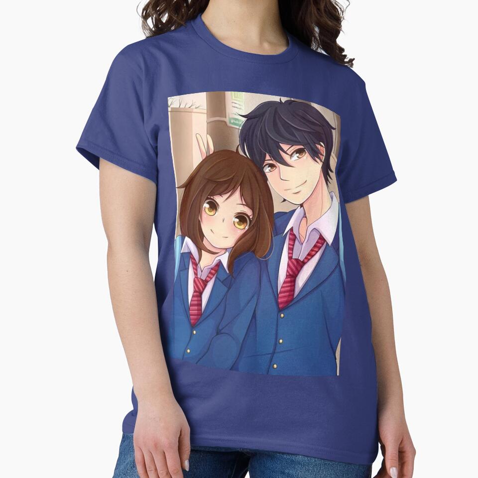 Best Selling Ao Haru Ride Blue Spring Ride Couple T-shirt - Image 4