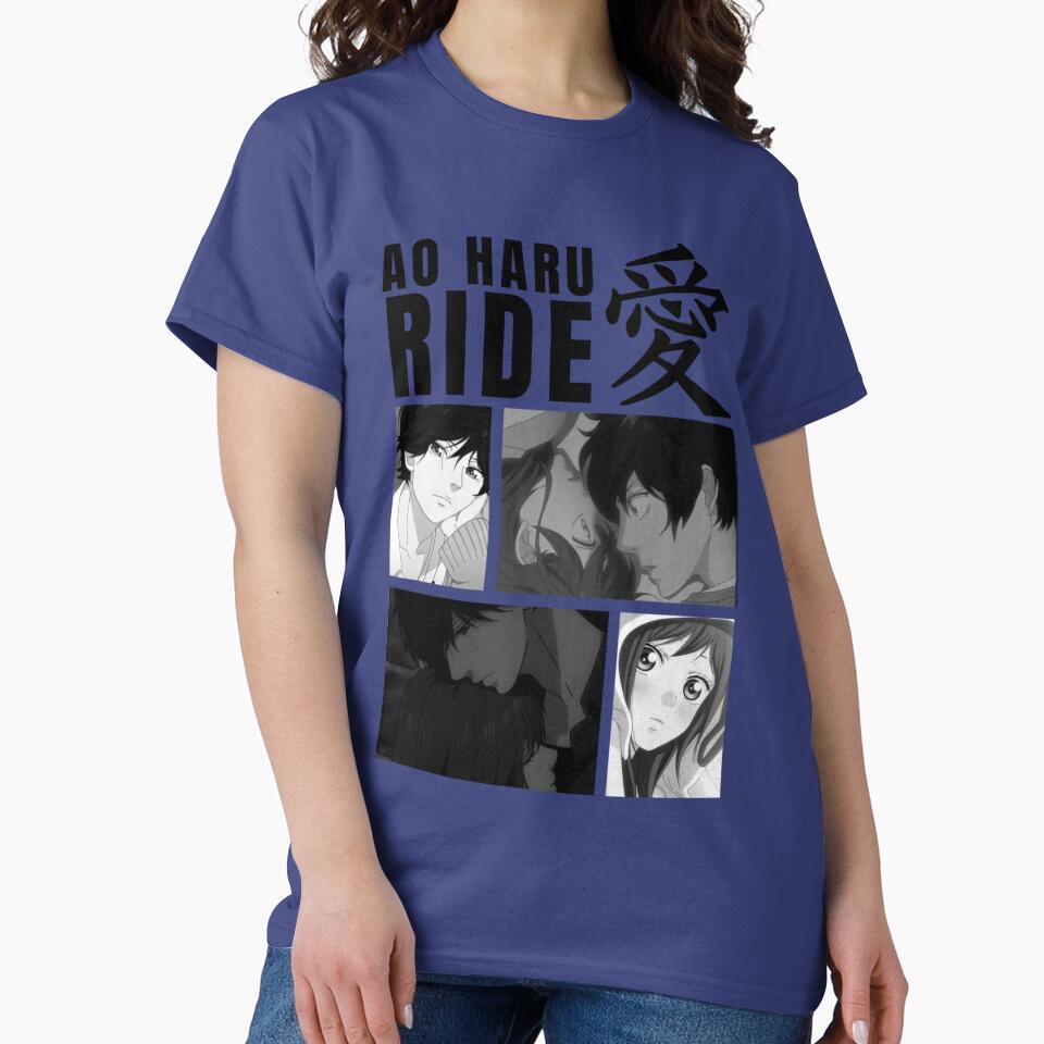 Ao Haru Rida Mabuchi Kou And Futaba Yoshioka T-shirt - Image 4
