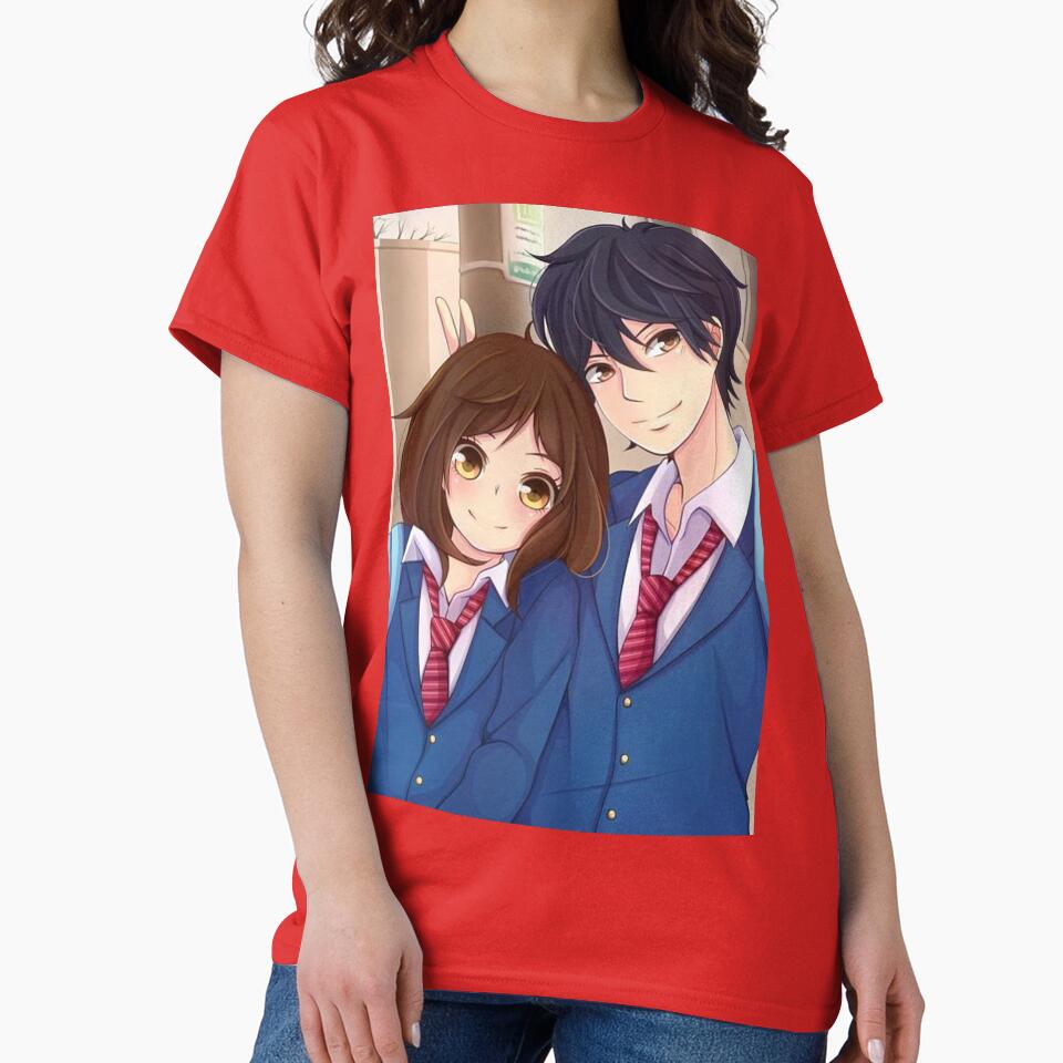 Best Selling Ao Haru Ride Blue Spring Ride Couple T-shirt - Image 5