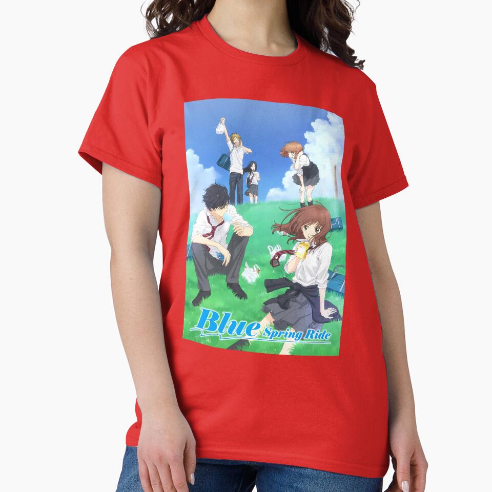 Anime Ao Haru Ride Characters T-shirt - Image 5