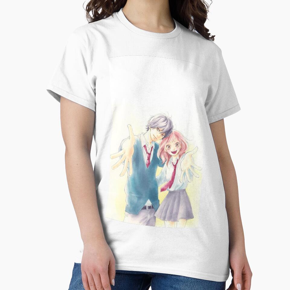 New Design Ao Haru Ride Blue Spring Ride T-shirt - Image 2