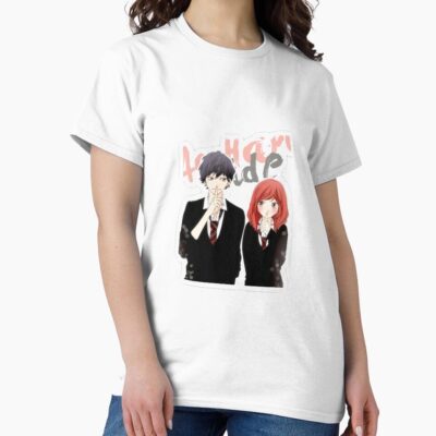 Anime Ao Haru Ride Blue Spring Ride Futaba And Kou T-shirt
