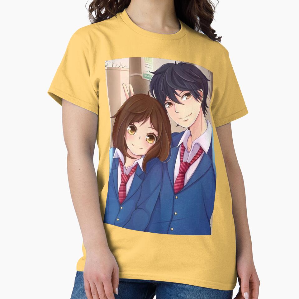 Best Selling Ao Haru Ride Blue Spring Ride Couple T-shirt - Image 6