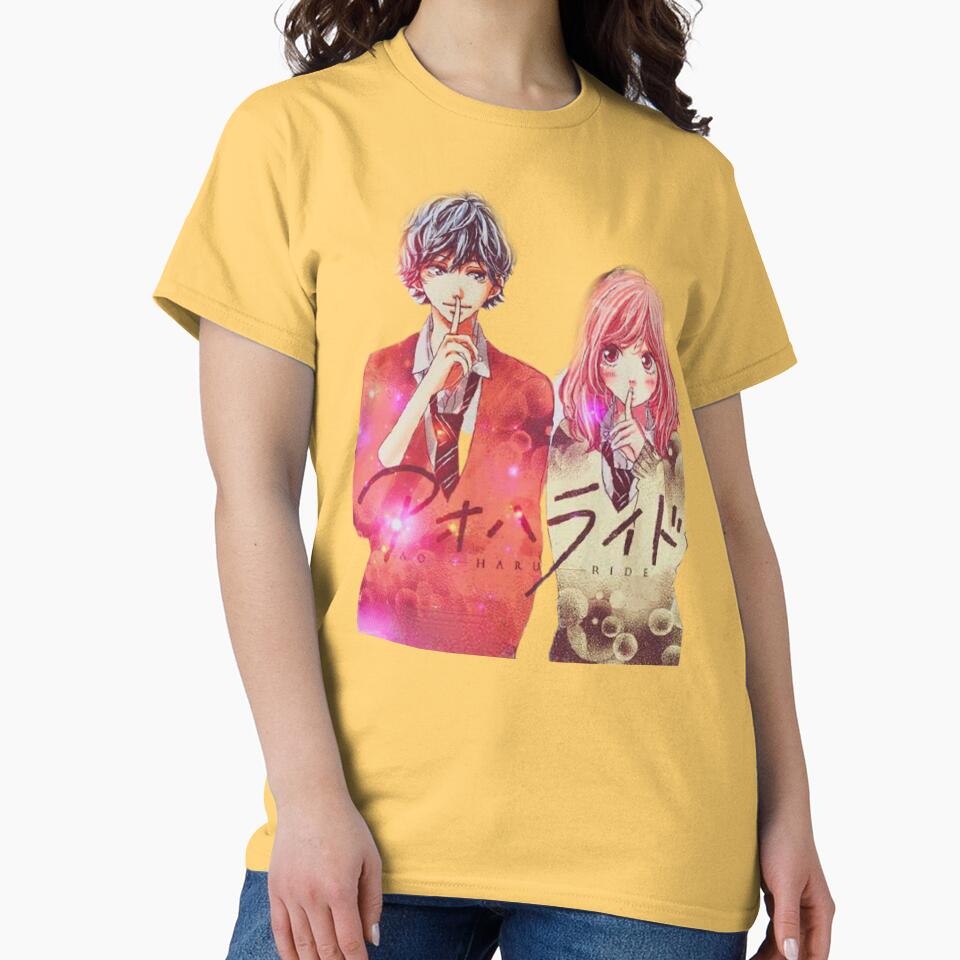 Ao Haru Ride Couple Vintage Design T-shirt - Image 6