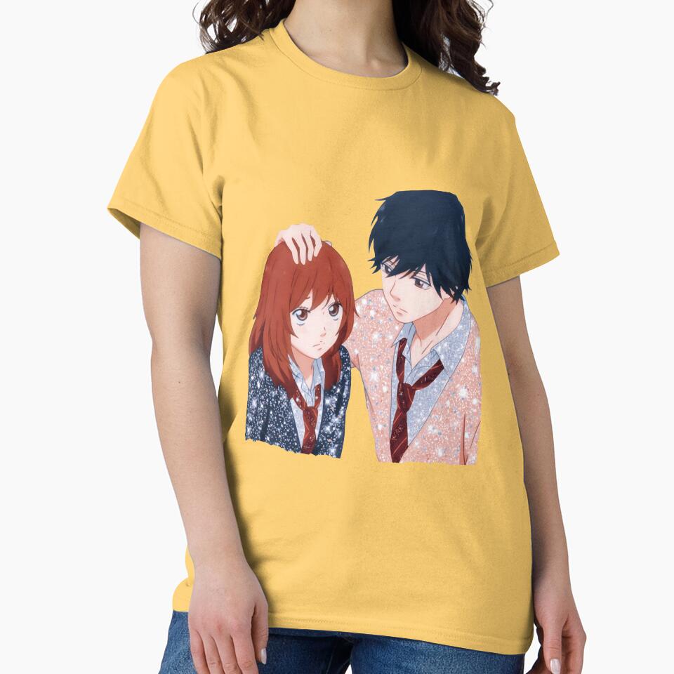 Ao Haru Ride Futaba Yoshioka And Mabuchi Kou T-shirt - Image 6
