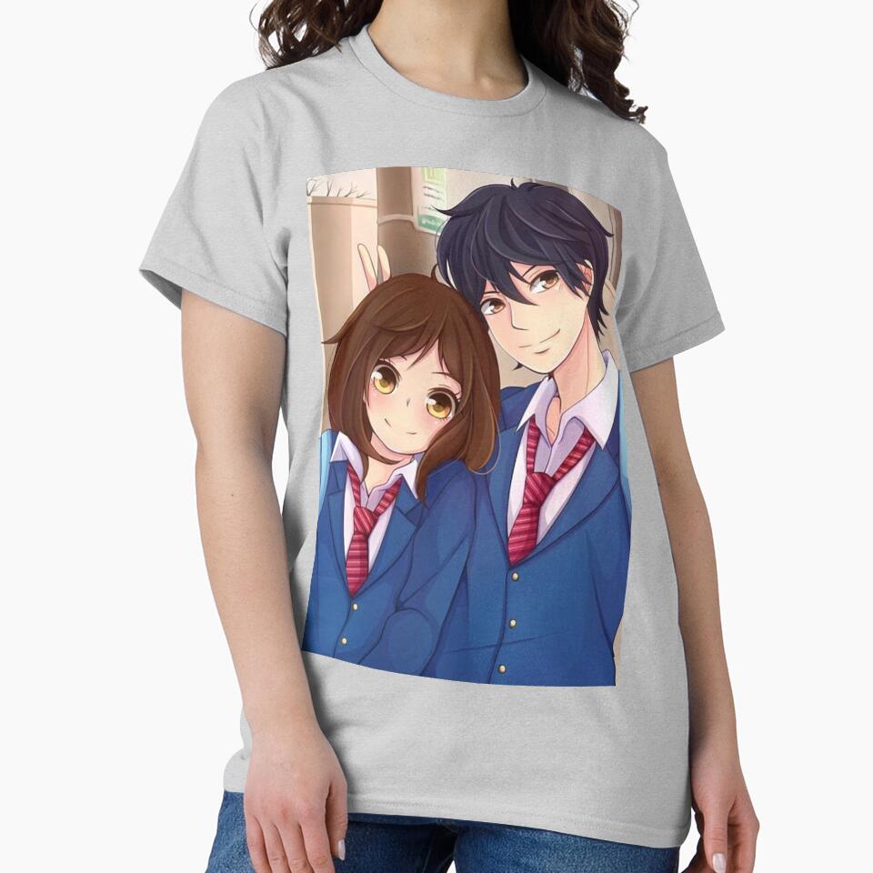 Best Selling Ao Haru Ride Blue Spring Ride Couple T-shirt - Image 3