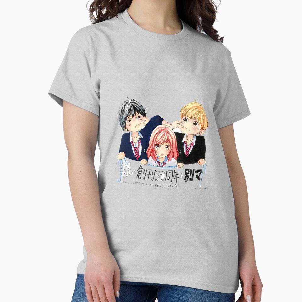 Anime Ao Haru Ride Trio So Cute T-shirt - Image 3