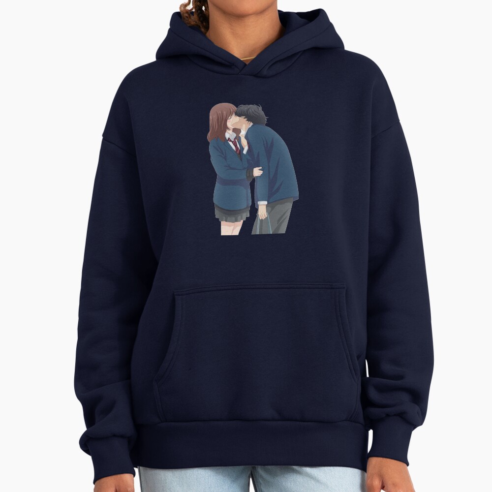 Ao Haru Ride Blue Spring Ride Futaba And Kou Kiss Hoodie - Image 5