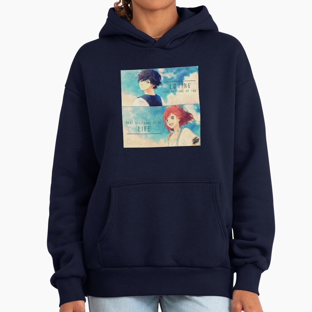 Ao Haru Ride Blue Spring Ride Couple Hoodie - Image 5