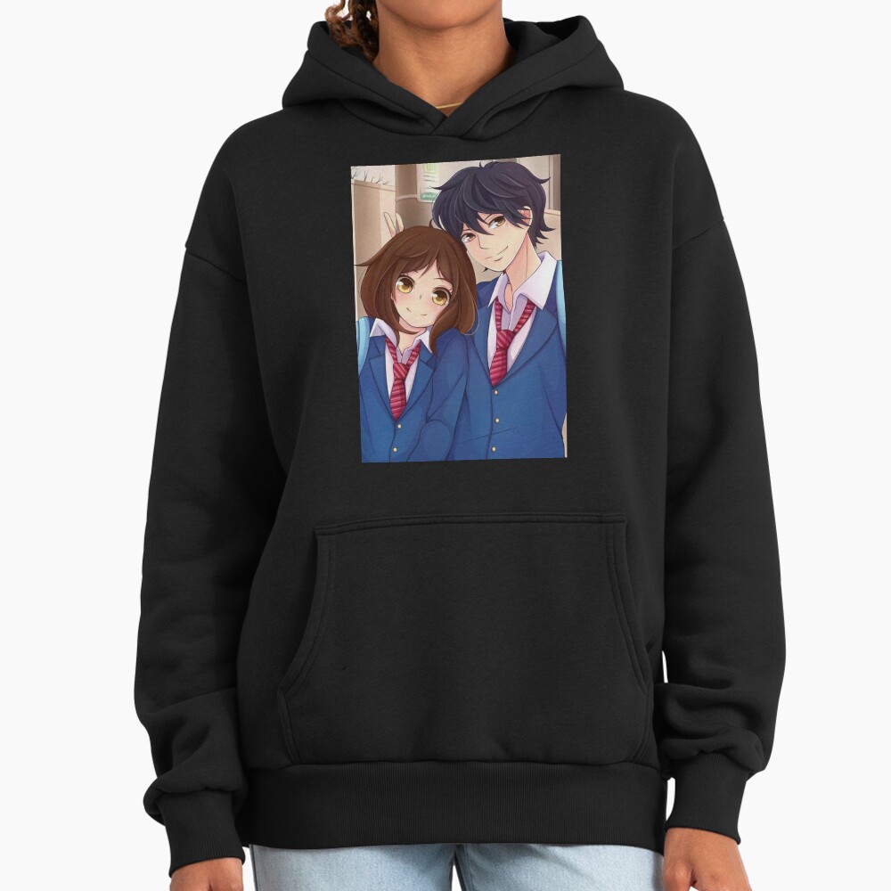 Best Selling Ao Haru Ride Blue Spring Ride Couple Hoodie - Image 2