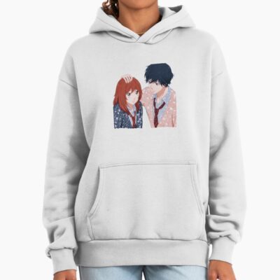 Ao Haru Ride Futaba Yoshioka And Mabuchi Kou Hoodie