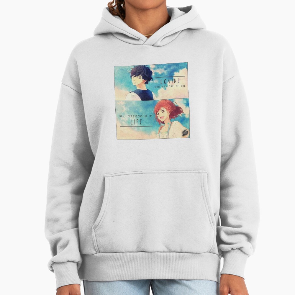 Ao Haru Ride Blue Spring Ride Couple Hoodie - Image 2