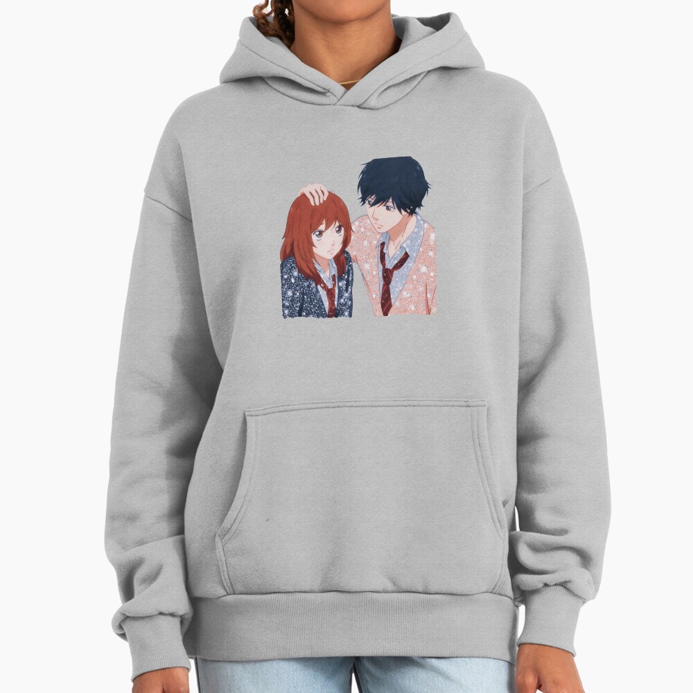 Ao Haru Ride Futaba Yoshioka And Mabuchi Kou Hoodie - Image 4