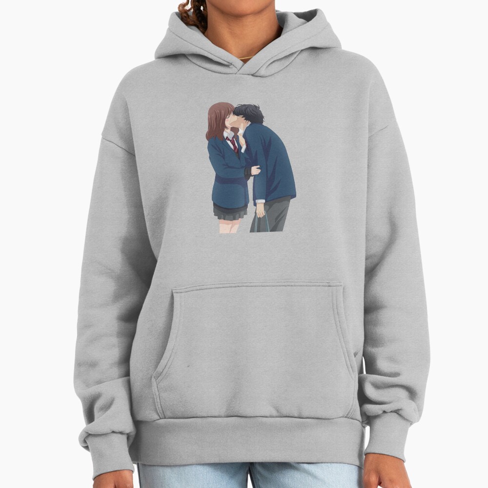 Ao Haru Ride Blue Spring Ride Futaba And Kou Kiss Hoodie - Image 4