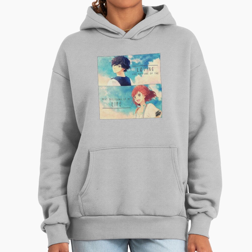 Ao Haru Ride Blue Spring Ride Couple Hoodie - Image 4