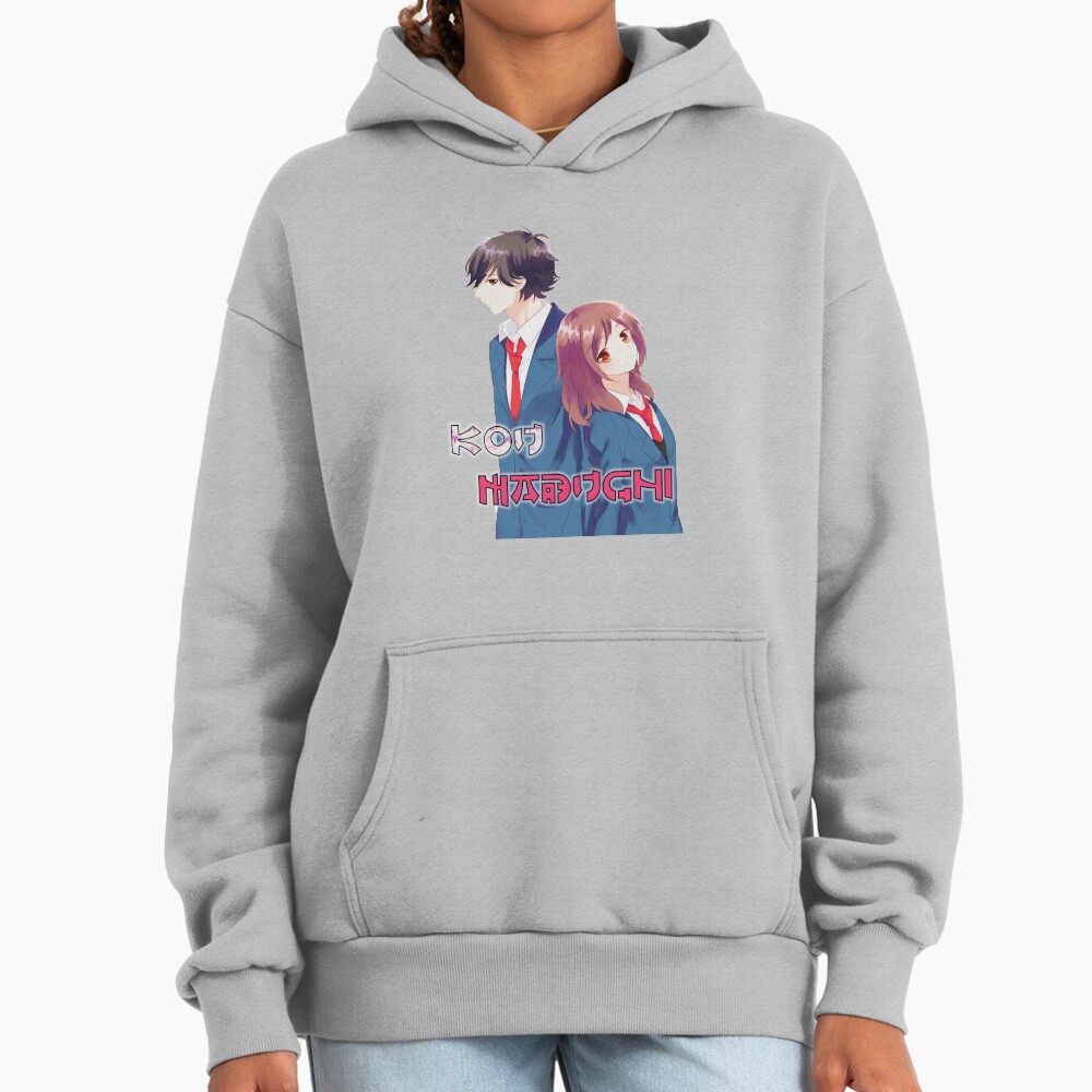 Kou And Futaba Anime Blue Spring Ride Hoodie - Image 4