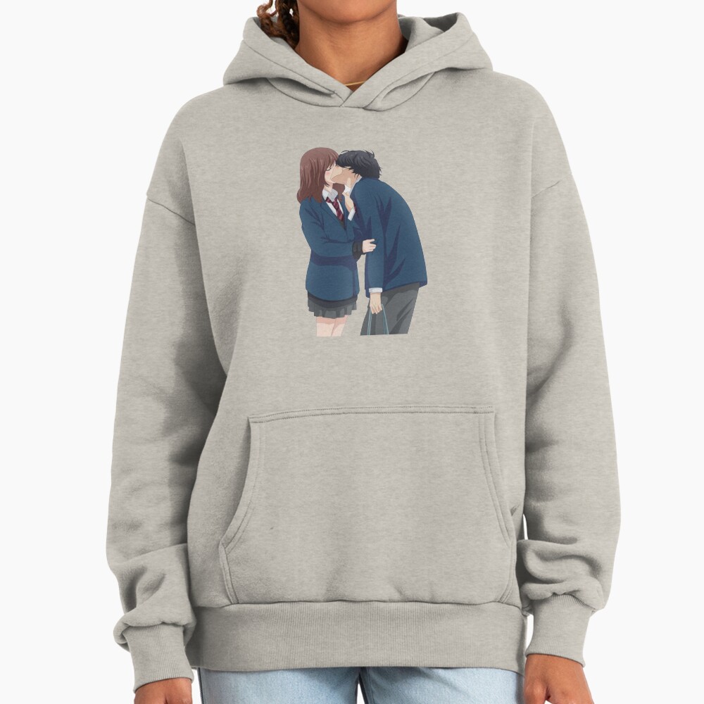Ao Haru Ride Blue Spring Ride Futaba And Kou Kiss Hoodie - Image 3