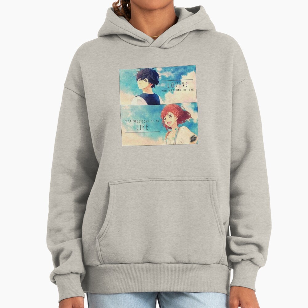 Ao Haru Ride Blue Spring Ride Couple Hoodie - Image 3