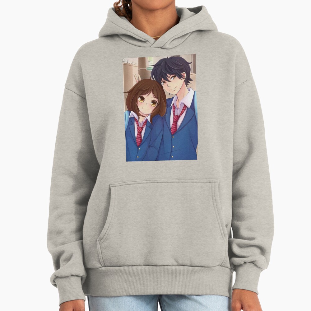 Best Selling Ao Haru Ride Blue Spring Ride Couple Hoodie - Image 3
