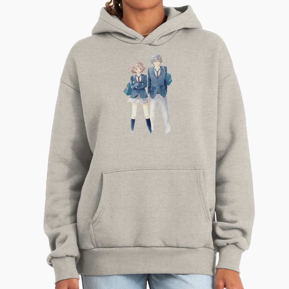 Ao Haru Ride Kou Mabuchi And Futuba Yoshioka Hoodie - Image 3