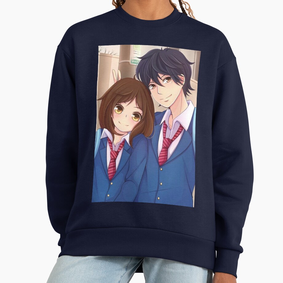 Best Selling Ao Haru Ride Blue Spring Ride Couple Sweatshirt - Image 5