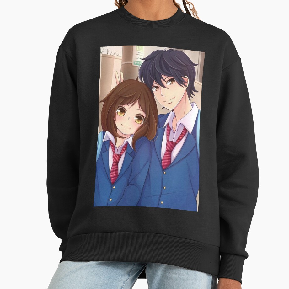 Best Selling Ao Haru Ride Blue Spring Ride Couple Sweatshirt - Image 2