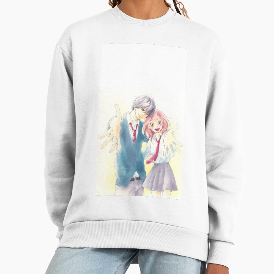 New Design Ao Haru Ride Blue Spring Ride Sweatshirt - Image 2