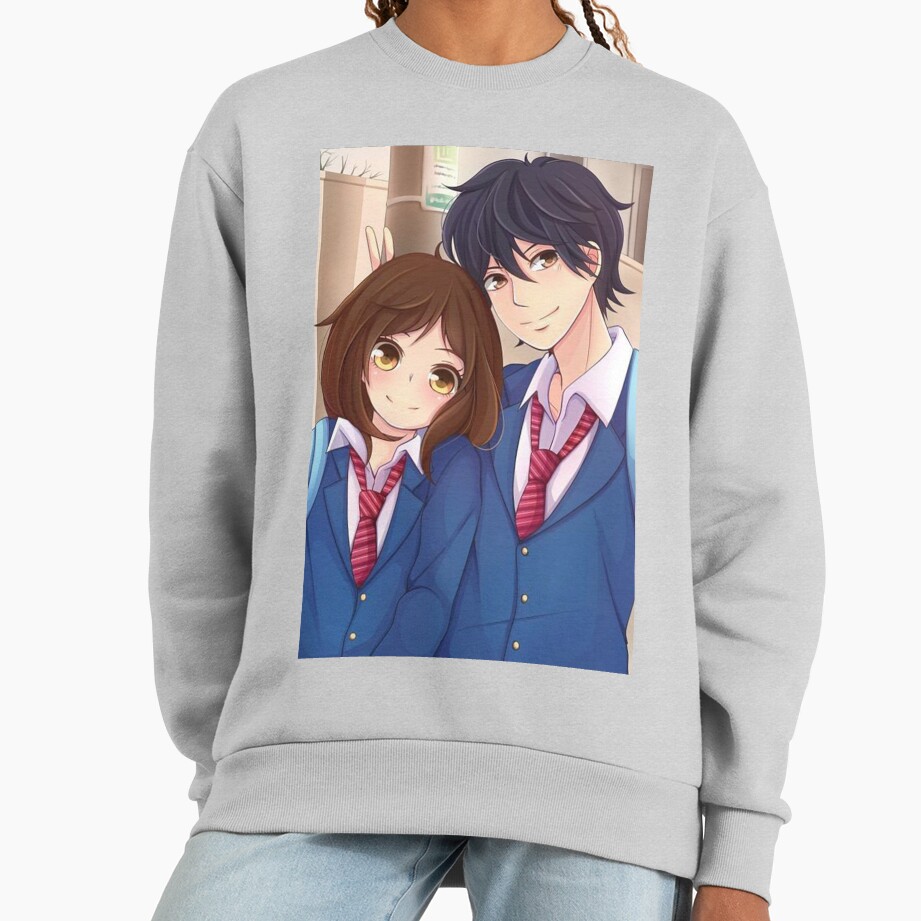 Best Selling Ao Haru Ride Blue Spring Ride Couple Sweatshirt - Image 4