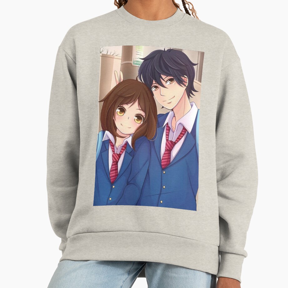 Best Selling Ao Haru Ride Blue Spring Ride Couple Sweatshirt - Image 3