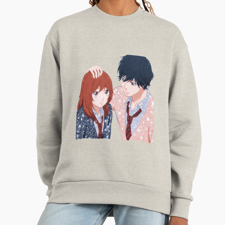Ao Haru Ride Futaba Yoshioka And Mabuchi Kou Sweatshirt - Image 3