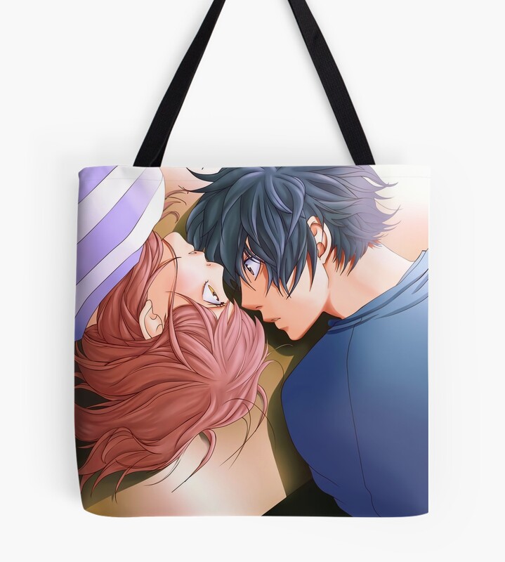 Hot Ao Haru Ride Blue Spring Ride Romantic Tote Bag