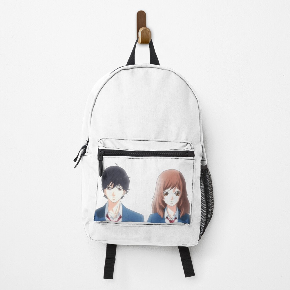 Blue Spring Ride Kou And Futaba Backpack
