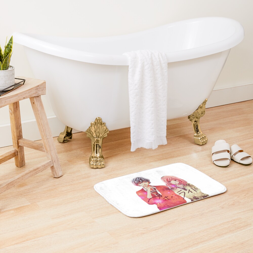 Ao Haru Ride Couple Vnintage Design Bath Mat - Image 2