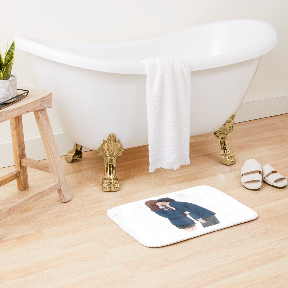 Hot Item Ao Haru Ride Blue Spring Ride Kiss Bath Mat - Image 2