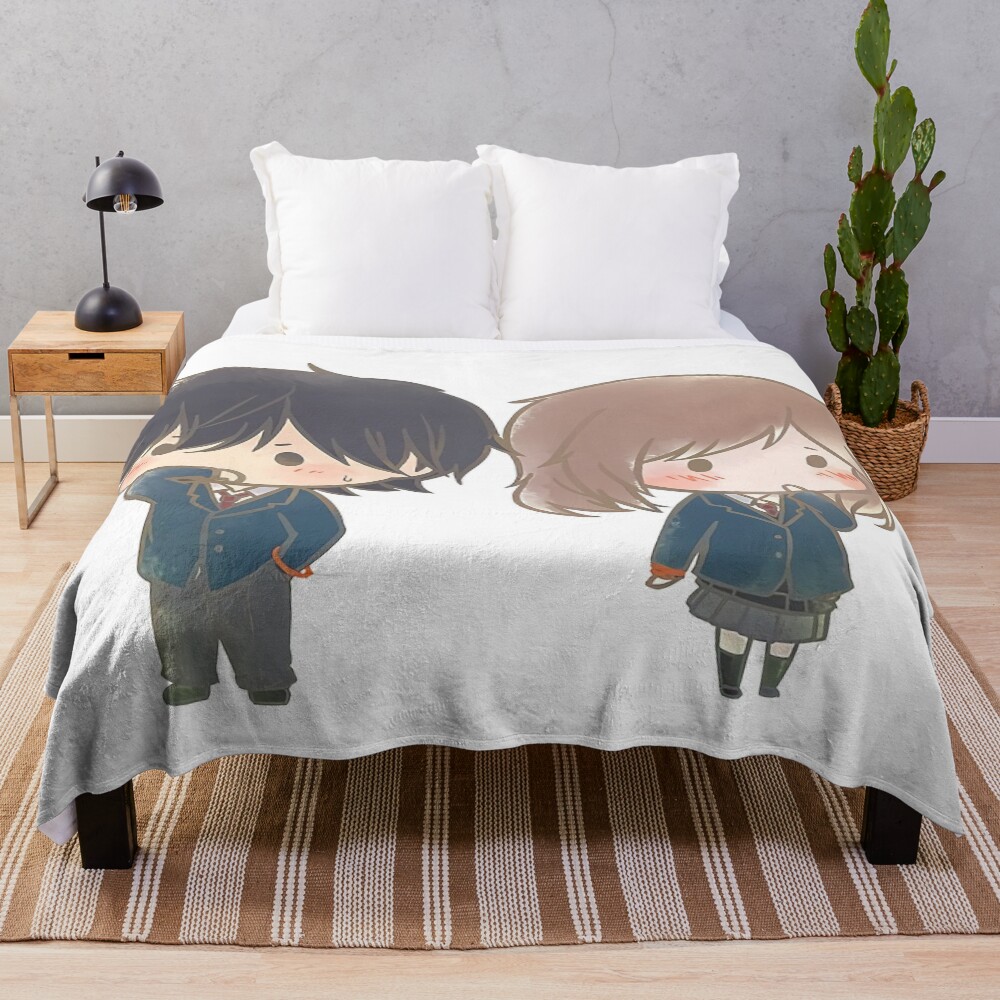Ao Haru Ride Blue Spring Ride Romantic Throw Blanket